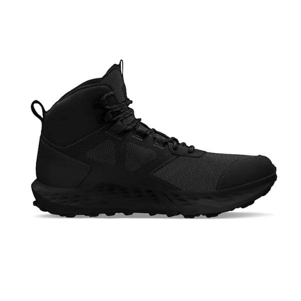 Altra Timp 5 Hiker GTX A0A85QB000, נעל אתלטית גבוהה מבית אלטרה, כוללת סוליה חיצונית בעלת מרקם ועיצוב שרוכים. הנעל מוצגת בתצוגת פרופיל צדדית על רקע לבן.