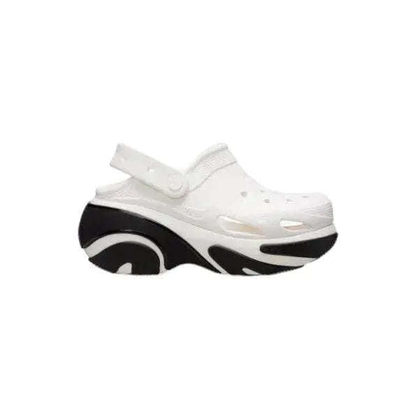 כפכפי פלטפורמה קלוג באבל קראש קרוקס לבנות Crocs 210061-100 Bubble Crush Clog white - AroSport