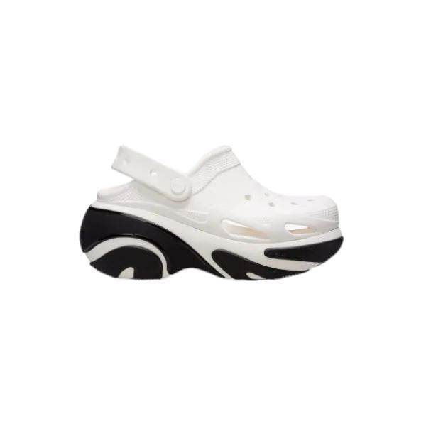 כפכפי פלטפורמה קלוג באבל קראש קרוקס לבנות Crocs 210061-100 Bubble Crush Clog white - AroSport