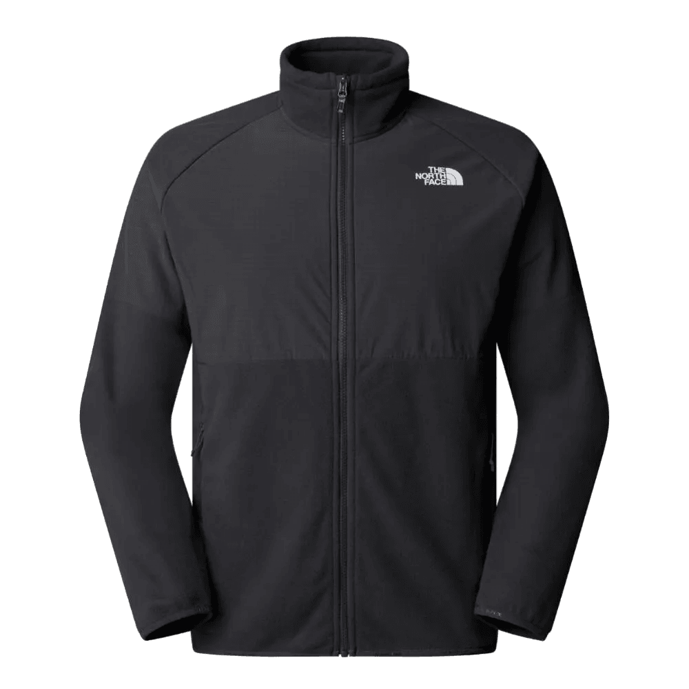 הישאר חם ומסוגנן עם פליס גברים עבה The North Face GLACIER HEAVY WEIGHT FULL ZIP TA89JGU8M, עם רוכסן מלא, צווארון גבוה, שרוולים ארוכים והלוגו האיקוני על החזה השמאלי.