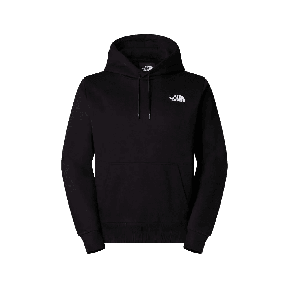 קפוצון גברים שחור של The North Face SIMPLE DOME HOODIE TA89FCJK3 עם כיס קדמי, שרוכים ולוגו על החזה השמאלי. נוח ואופנתי.