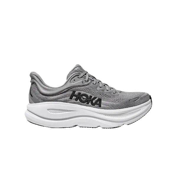 נעלי ריצה הוקה בונדי 9 אקסטרה רחבות לגברים Hoka BONDI 9 X-WIDE (4E) 1162015/GCTC GALACTIC GREY - AroSport