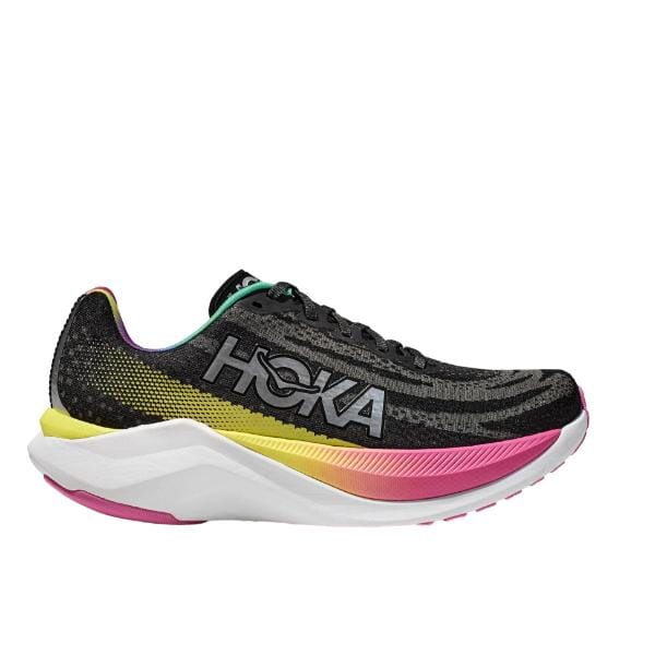 נעלי ריצה לנשים Hoka Mach X 1141451/BKSV בצבעי שחור וורוד.