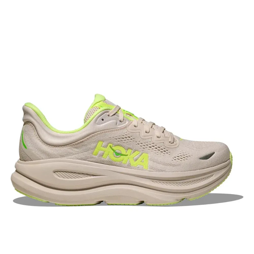 נעלי הוקה בונדי 9 לגברים - גראוט/ניאון | Hoka Bondi 9 Men Grout/Neon 1162011
