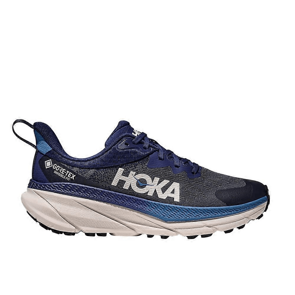 נעלי ריצת שטח צאלנגר 7 נגד מים לגברים Hoka CHALLENGER ATR 7 GTX 1134501/MGRTF—עם Gore-Tex, סוליה לבנה מחוספסת, נראות צדית; אידיאליות לכביש ולשטח.