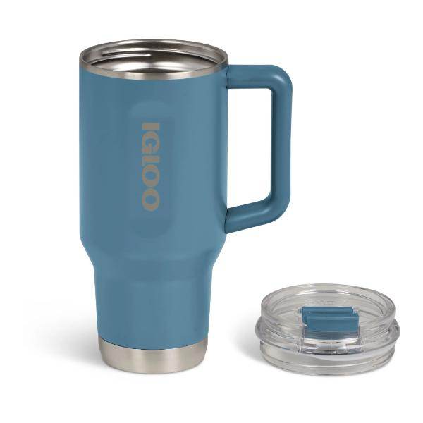 ספל שתיה תרמי Igloo Flip 'N' Sip Travel Mug Light Blue 1L - AroSport - Igloo