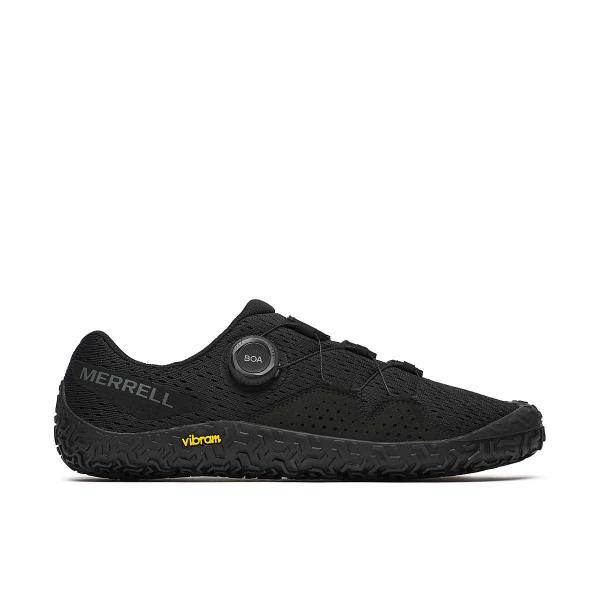 נעלי טיולים ושטח מירל גלוב 6 בואה לגברים Merrell VAPOR GLOVE 6 BOA/BLACK J068453 - AroSport