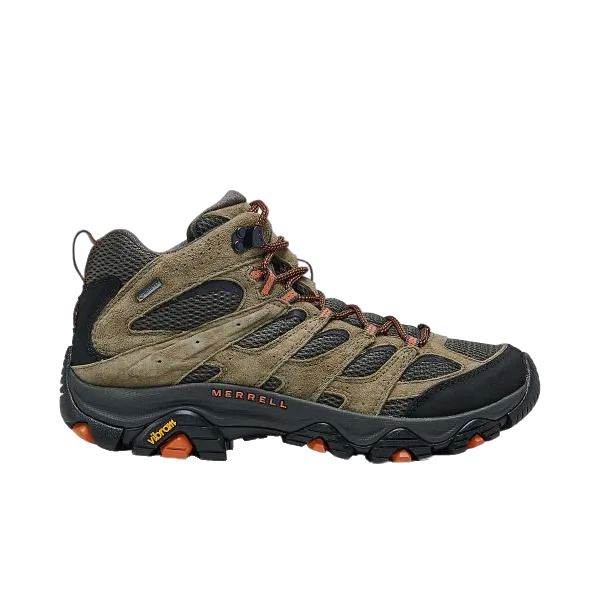 נעלי מירל מואב 3 נגד מים לגברים Merrell J035791 MOAB 3 MID GTX/OLIVE - AroSport