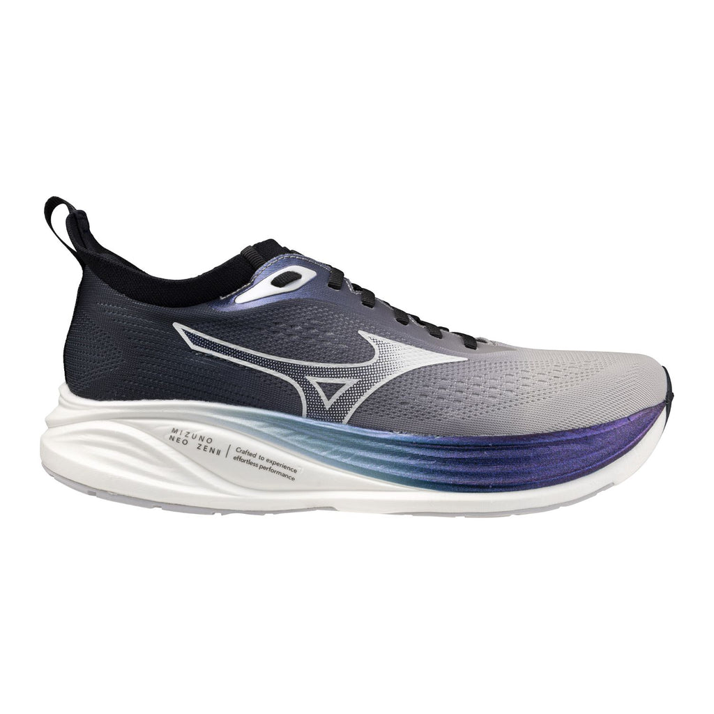 נעל ריצה Mizuno Neo Zen 2 Lilac Hint לגברים בגוון כחול כהה לבן וסגול – מבט צד חיצוני