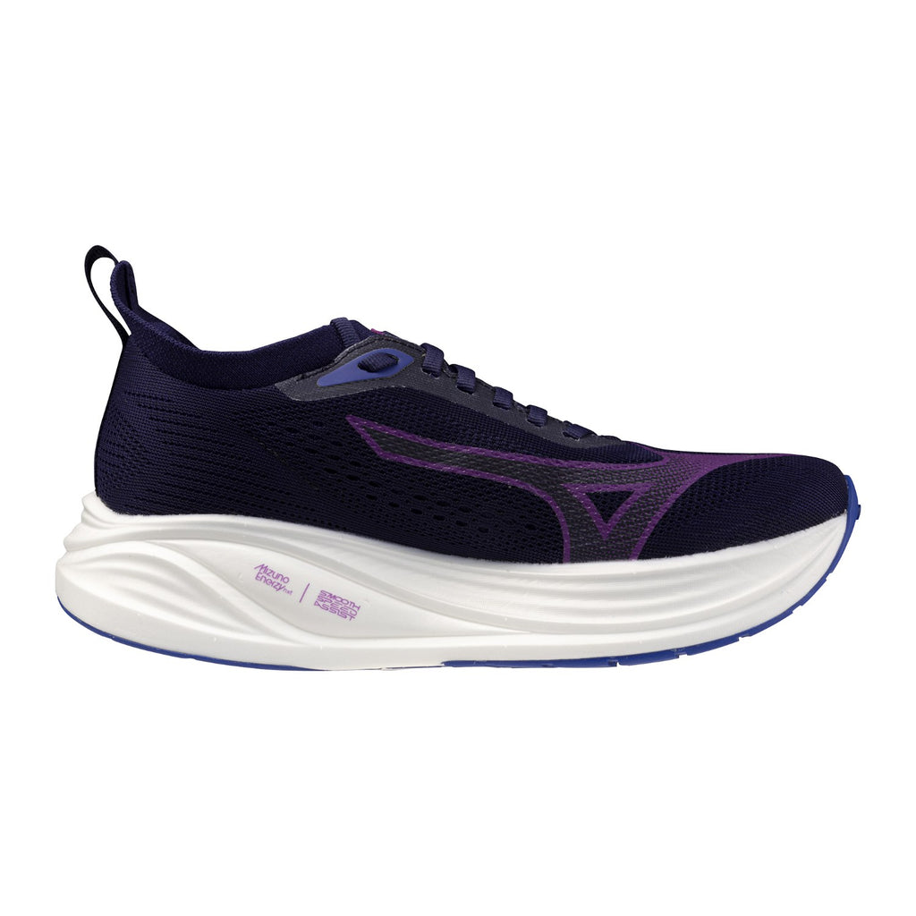 נעל ריצה Mizuno Neo Zen 2 Rhodonite לנשים בגוון כחול לילה וסגול – מבט צד חיצוני