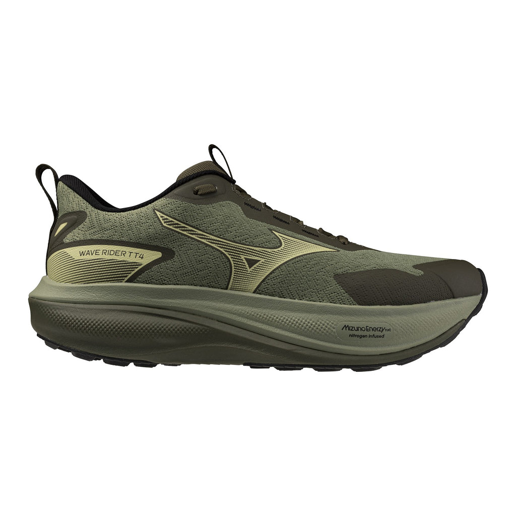 נעל שטח Mizuno Wave Rider TT 4 Sea Spray לגברים בגוון ירוק זית – מבט צד חיצוני