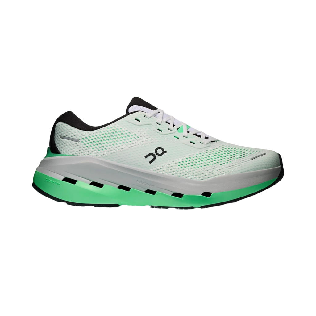 נעלי ריצה On Cloudrunner 3 Max לגברים בצבע White/Verdite - מבט צד עם תאי הריפוד CloudTec