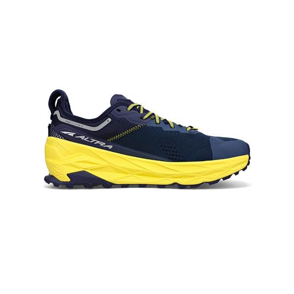 נעל ריצת טרייל לגברים של אלטרה אולימפוס 5 AL0A7R6P445 בצבעי נייבי וצהוב.