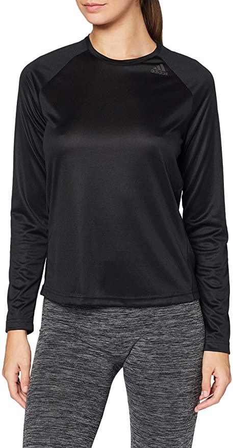 חולצת אדידס שרוול ארוך לנשים Adidas D2M LS BK2718 - AroSport - ארוספורט Adidas