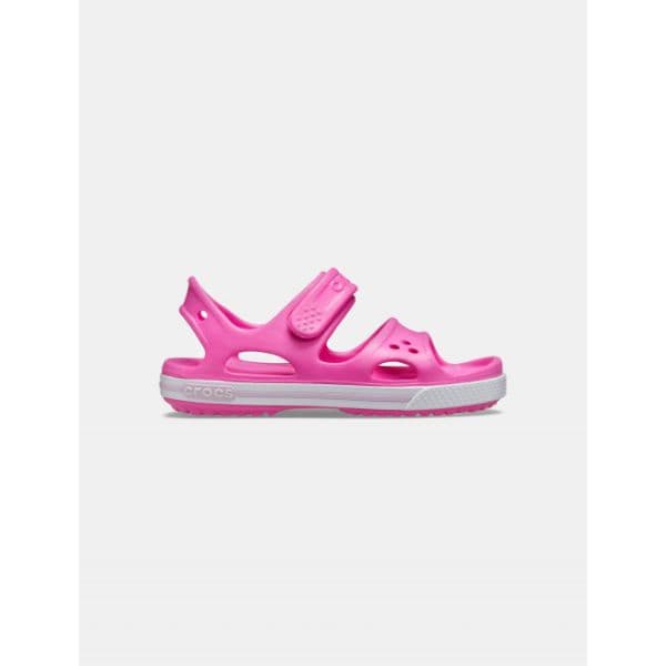 סנדלי קרוקס ורודות לבנות Crocs Crocband II sandals electric pink 14854-6QQ - AroSport - ארוספורט Crocs