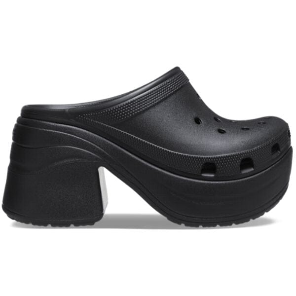 Crocs Siren Clog 208547-001 נעלי פלטפורמה לנשים בצבע שחור.