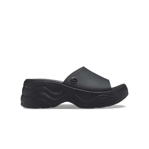 כפכפי פלטפורמה קרוקס לנשים Crocs Skyline Slide 208182-001 Black - AroSport - ארוספורט Crocs