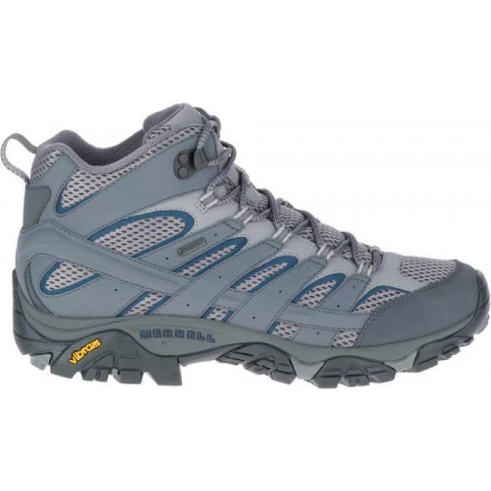 נעלי טיולים מירל לגברים Merrell J06067 MOAB 2 MID GTX Grey - AroSport - ארוספורט Merrell