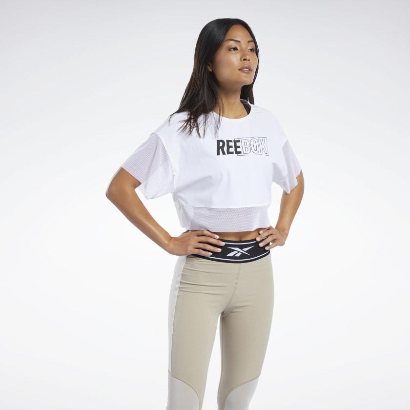 חולצת ריבוק נשים Reebok CBT WOVEN STRIKER TEE FK2454 - AroSport - ארוספורט Reebok