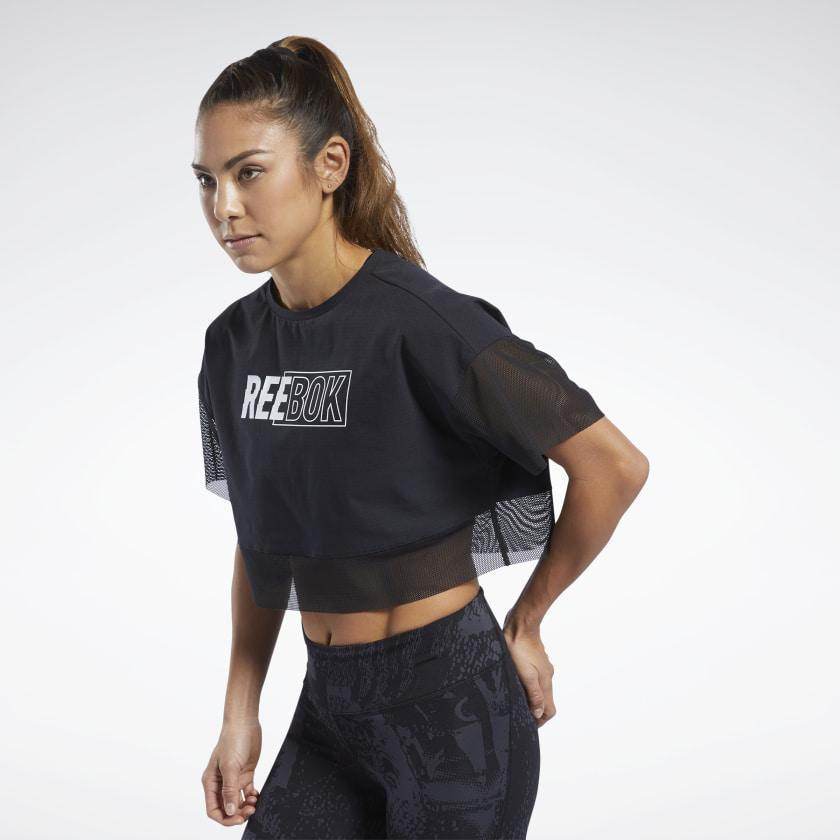 חולצת ריבוק נשים Reebok CBT WOVEN STRIKER TEE FK2455 - AroSport - ארוספורט Reebok