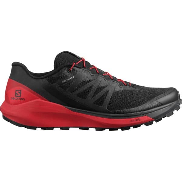נעלי ריצת שטח סלומון לגברים Salomon 413781 Black Red Sense Ride 4 - AroSport - ארוספורט Salomon